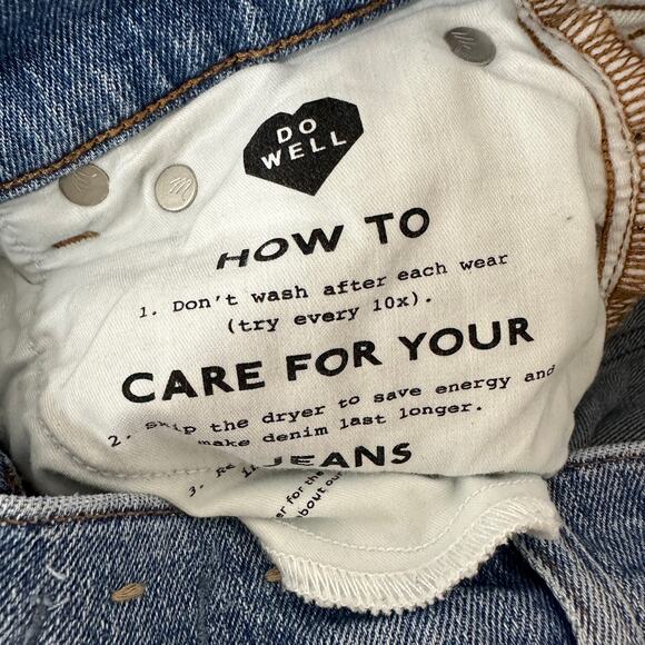 NEW Madewell The Petite 90s Straight Jean Rondell Wash Crease Relaxed US 23 P - Picture 15 of 16